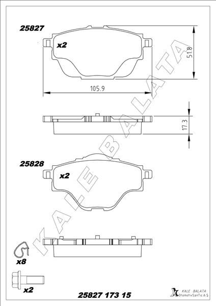 ARKA FREN BALATASI ASTRA L-GRANDLAND-C4 GRAND/SPAC...