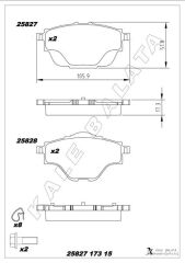 ARKA FREN BALATASI ASTRA L-GRANDLAND-C4 GRAND/SPAC...