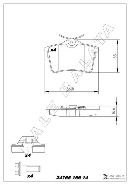 ARKA FREN BALATASI P307 00>09 P308 07>14 PAR...
