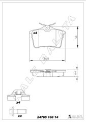 ARKA FREN BALATASI P307 00>09 P308 07>14 PAR...