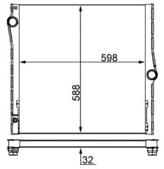 SU RADYATORU X5 E70 N52-N62  09-