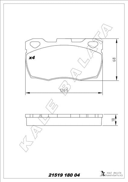 BALATA ÖN DEFENDER 110-2.5 90 TDİ 90-95