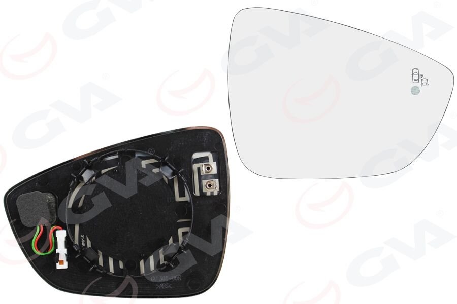 DIŞ DİKİZ AYNA CAMI SAĞ FOCUS IV 18> (KÖR NOKTA...