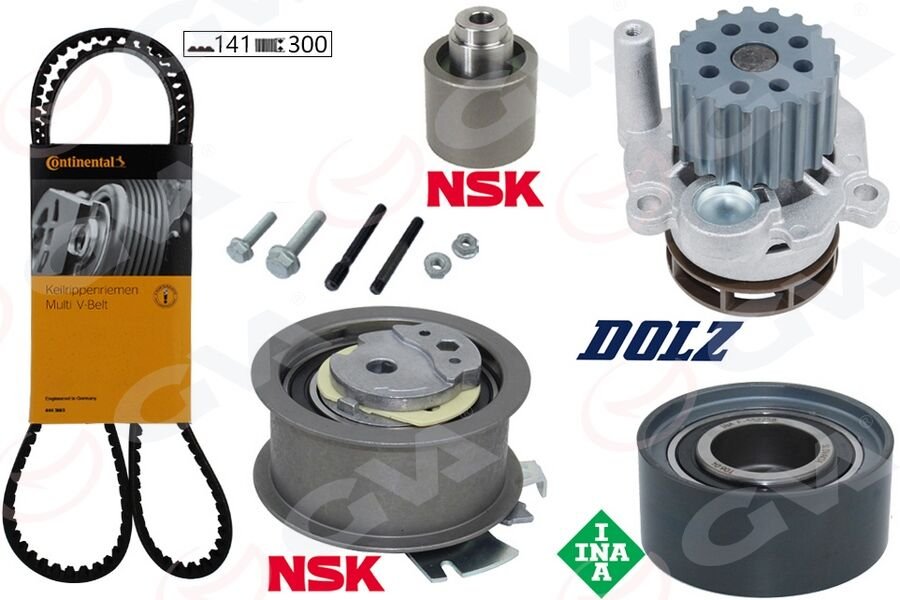 DEVİRDAİMLİ EKSANTRİK GERGİ KİTİ PASSAT-JETTA-GOLF...