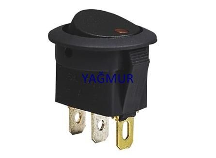 AÇ KAPA BUTON 12V TEKLİ LEDLİ
