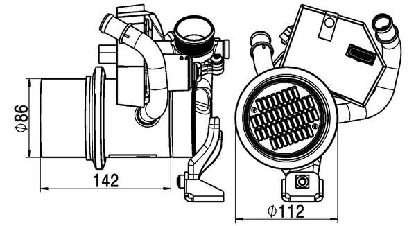 EGSOZ GERİ DÖNÜŞ SOĞUTUCUSU PASSAT JETTA 13=>