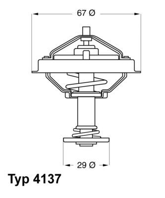 TERMOSTAT 80 °C MERCEDES M116 M117 M119 W124 W126 ...