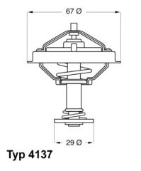 TERMOSTAT 80 °C MERCEDES M116 M117 M119 W124 W126 ...