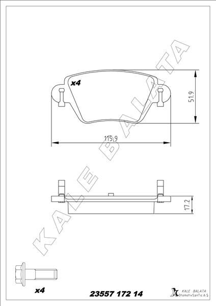 ARKA BALATA (FIRST) MONDEO 1.8-2.0-2.5 (00-07) JAG...