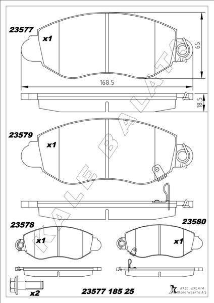 ON FREN BALATASI TRANSIT V184 01>06 A.CEKER