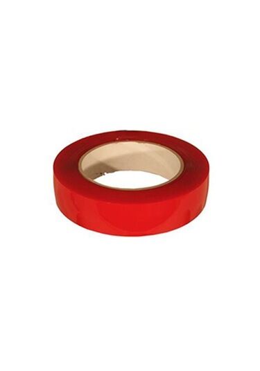 ÇİFT TARAFLI BANT 20mm x 5mt KIRMIZI ŞEFFAF