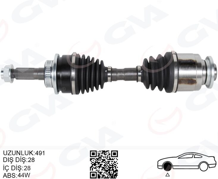 ÖN AKS KOMPLE SOL FORD RANGER 2.5TDCI - 06>12 ...