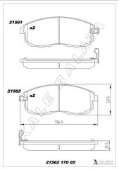 ÖN FREN BALATA NISSAN JUKE 1.6L HR16DE DIG-T F15 1...