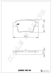 ARKA FREN BALATASI MONDEO III 04>07 JAGUAR X TY...