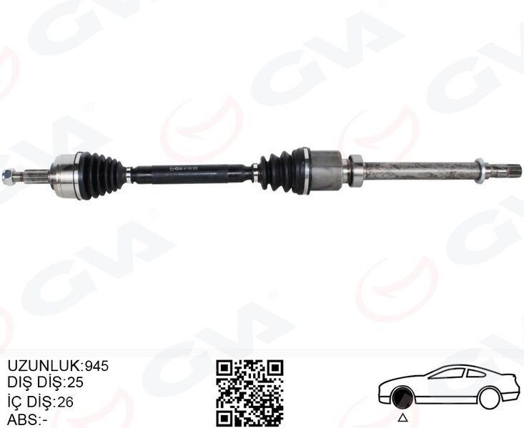 ÖN AKS SAĞ RENAULT MEGANE IV 1.3 Tce - 1.5 DCI (EU...