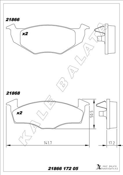 BALATA ÖN AROSA-CORDOBA 95-99