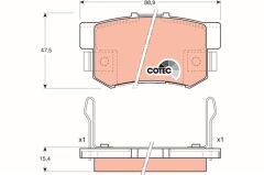 ARKA FREN BALATA HONDA CIVIC 1.6L D16 VTEC VTI 01-...