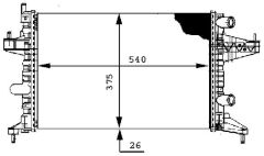 RADYATÖR CORSA C-COMBO-TIGRA 1.0-1.2-1.2 16V-1.4-1...