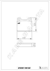FREN BALATASI ARKA MERCEDES W126 C126 W116 C107