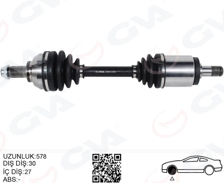 KOMPLE AKS ÖN SOL BMW E46 XD Xİ (580MM)