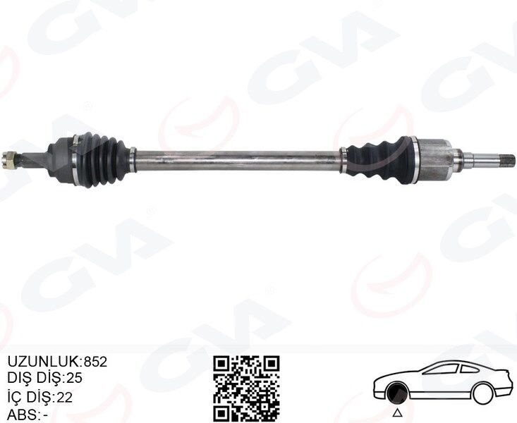 KOMPLE AKS SAG ON PSA 207 (WA.WC) 1.4 HDI M-T (06-...