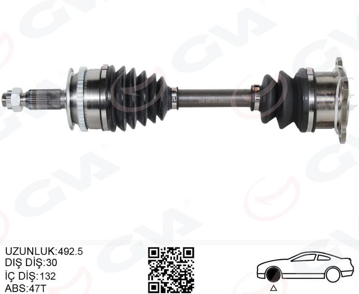 KOMPLE AKS SAĞ MITSUBISHI L200  30 x 592.5 x 28 2....