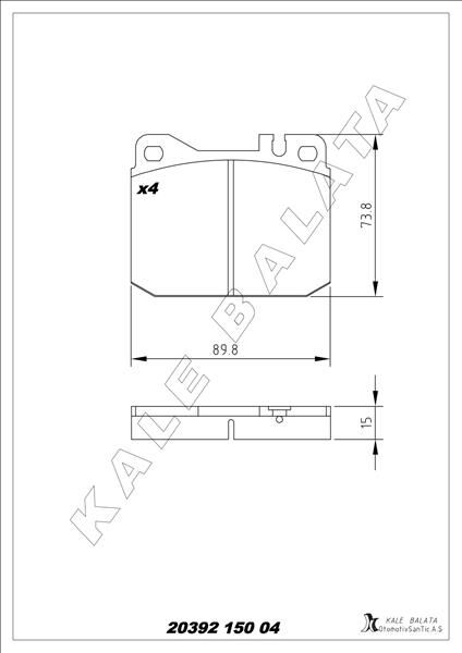 FREN BALATASI ON MERCEDES W123 S123 W116 R107
