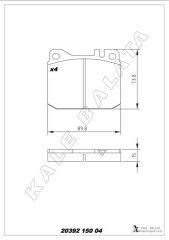 FREN BALATASI ON MERCEDES W123 S123 W116 R107