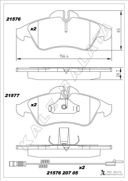 FREN BALATASI ON MERCEDES W638 B901>B904 . VW L...