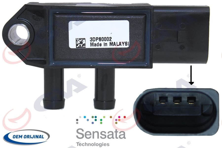 EGZOZ BASINÇ SENSÖRÜ(3 FİŞ)GOLF7-CRAFTER-PASSAT (0...