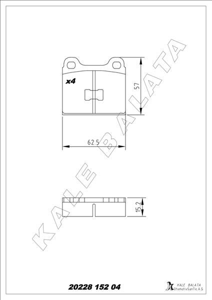 DİSK FREN BALATASI ÖN DERBY 1977-1984-GOLF I 1974-...