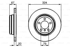 FREN DISKI ARKA ADET E65-66 M57-N54 02-05