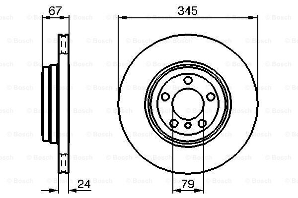 FREN DISKI ARKA ADET E65-E66 M57-N54 02-05