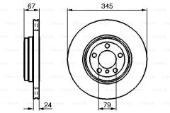 FREN DISKI ARKA ADET E65-E66 M57-N54 02-05