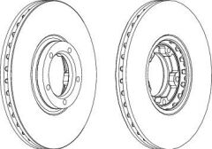 FREN DİSKİ ÖN FORD TRANSİT 92> T15-M15 (ÇAP: 27...