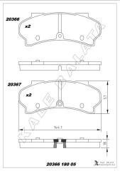 ÖN FREN BALATASI PEUGEOT J7-J9-J10 (ESKİ MODEL)