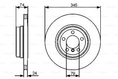 FREN DISKI ARKA ADET E65-E66 M57N2-N62-N63 01-06