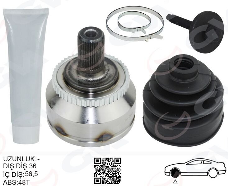 ÖN AKS KAFASI DIŞ SAĞ-SOL VOLVO S60 I 00>10 C70...