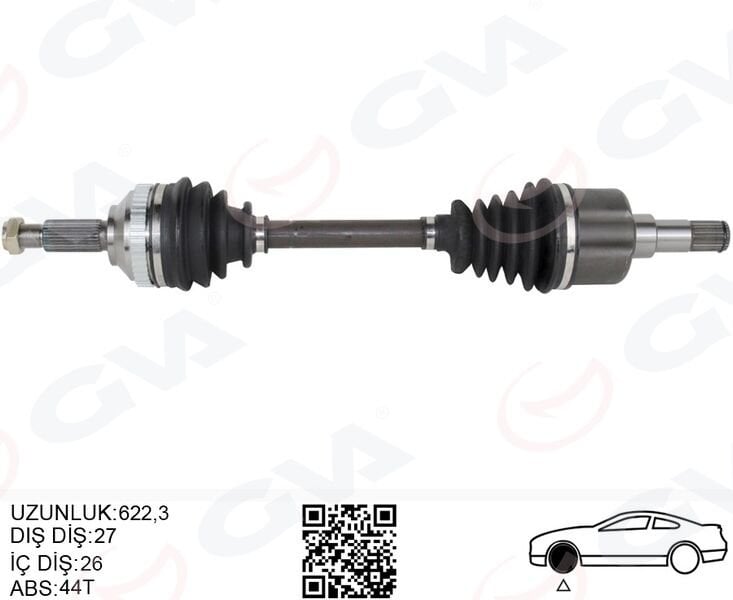 ÖN AKS KOMPLE SOL FORD MONDEO I -II 1.6- 1.8- 2.0...