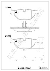 FREN BALATASI ARKA BMW E30 E36 E46 E85 E86