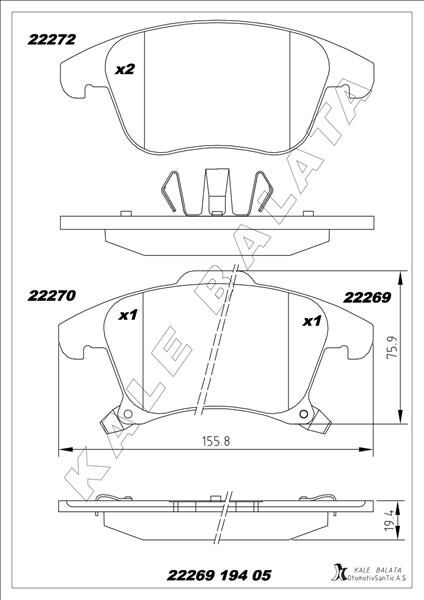 ON FREN BALATASI GALAXY S-MAX 15> MONDEO IV 14&...