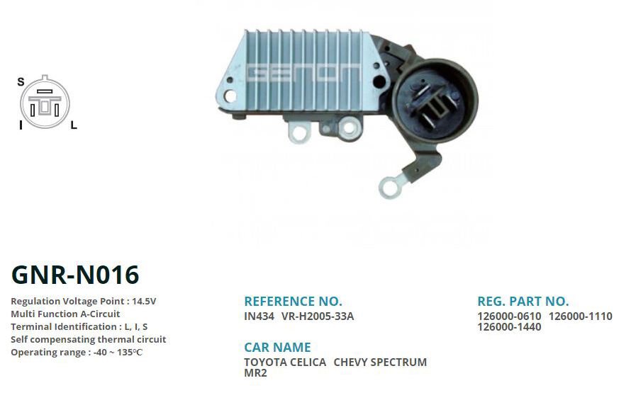 12V TOYOTA CELICA 100 AMP 3 FIS 63.5mm (L I S)