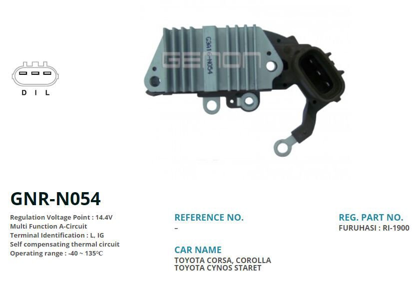 12V TOYOTA COROLLA-CORONA-CAMRY (L IG)