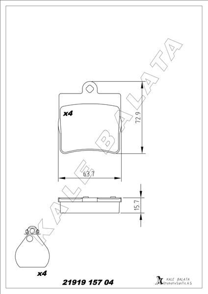 BALATA ARKA CROSSFIRE-CROSSFIRE ROADSTER 03-08