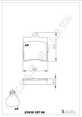 BALATA ARKA CROSSFIRE-CROSSFIRE ROADSTER 03-08