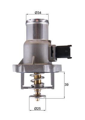 TERMOSTAT 105 °C ASTRA G H VECTRA C INSIGNIA A MERIVA A ALFA 159 Z16XEP A16XER 98-