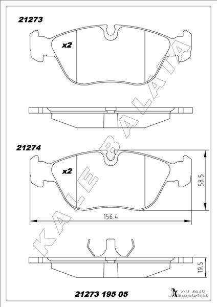 ÖN BALATA VOLVO 850 2.0 2.3 T5 2.5 91-96 S70 2.3 2...