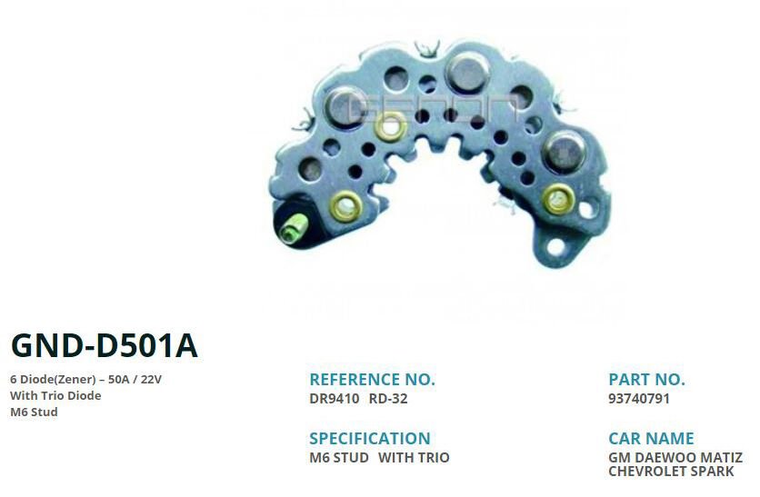 DAEWOO MATIS-CHEVROLET SPARK IKAZ DIOT (6 DIOT) M6