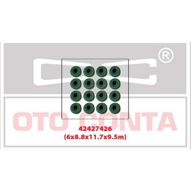 SUBAP LASTİĞİ VİTON (16 AD) (6x8.8x12.2x9.7mm) CLI...