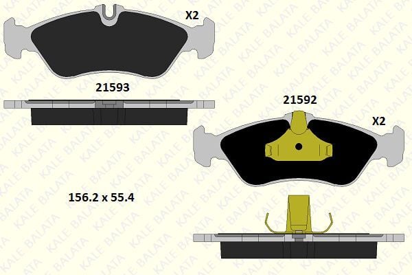 FREN BALATASI ARKA MERCEDES SPRINTER B901>B904 ...